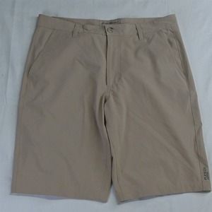 Eddie‎ Bauer 32 x 11" Khaki Tech Travel Chino Shorts